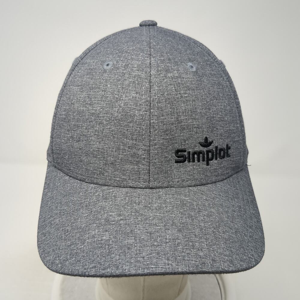 Simplot Snapback Hat Gray One Size Adjustable Emb… - image 2